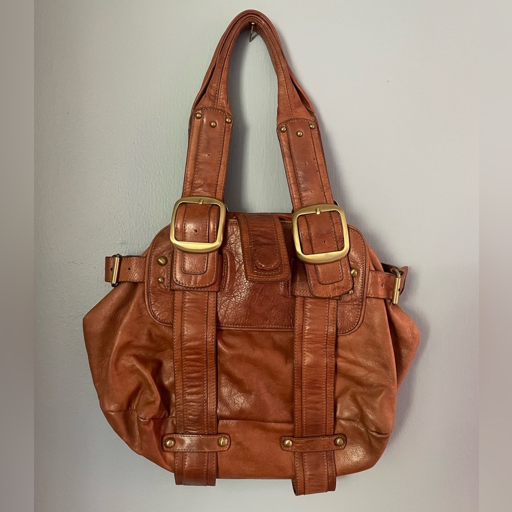 Sabina brown leather purse